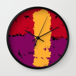 The resistence of Art. Color is freedom. Wall Clock