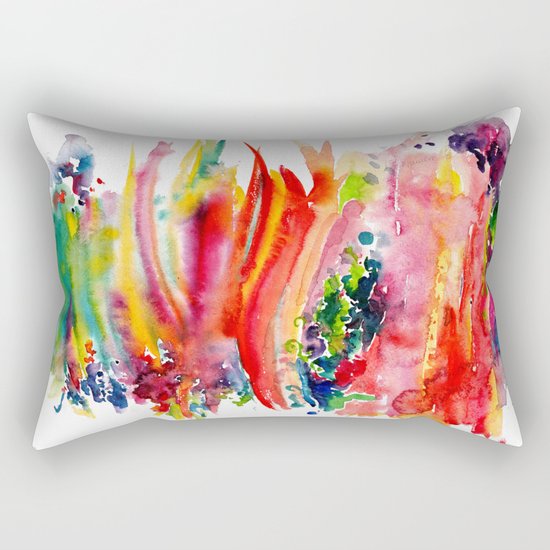Watercolor Rectangular Pillow