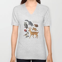 Animals of Massachusetts V Neck T Shirt