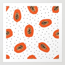Papaya Art Print