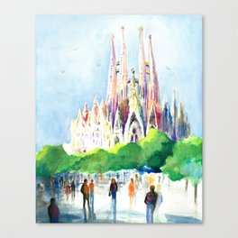 La Sagrada Familia Canvas Print