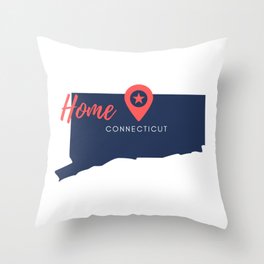 Connecticut is my home - I love Connecticut Throw Pillow