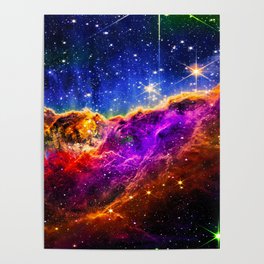 Carina Nebula In Outer Space, Astronomy Print, Outer Space Art for Home Decoration Poster