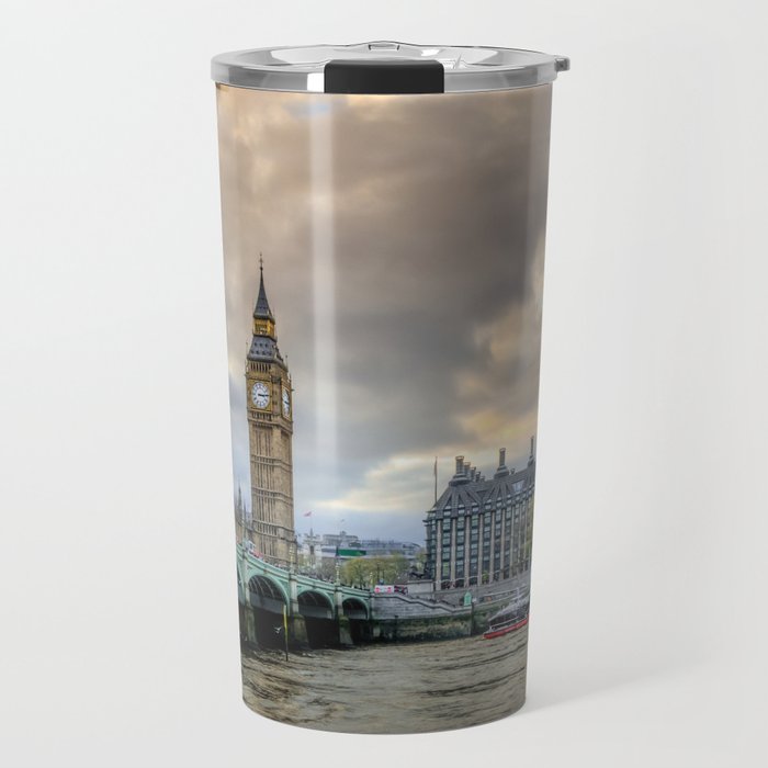 Great Britain Photography - Westminster Bridge In The Evening Travel Mug