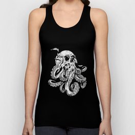 Octopus Skull Monster Kraken Cthulhu Skull for Men Women Tank Top