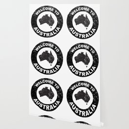 Rubber Ink Stamp Welcome To Australia Wallpaper