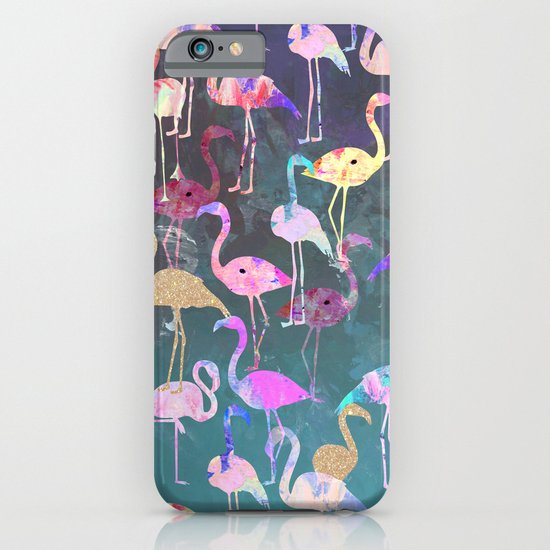 After Dark Flamingo Party iPhone & iPod Case