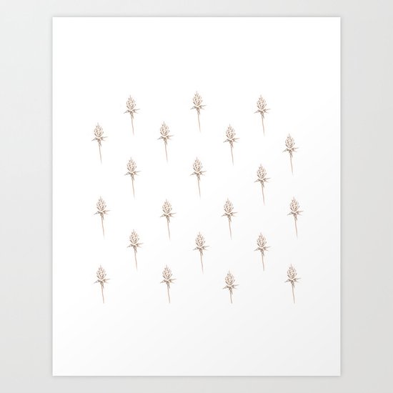 Lila's Dandelions Art Print