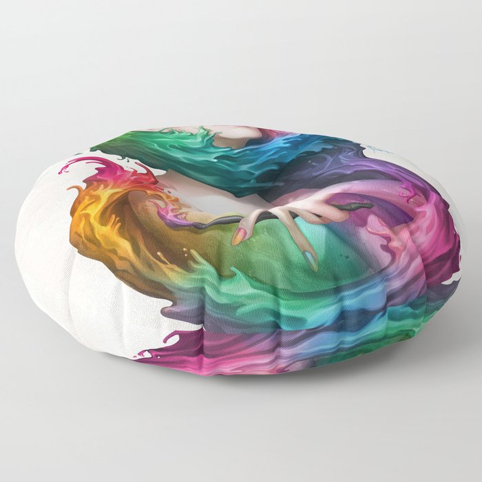 Angel of Colors Floor Pillow