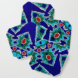 Blue Geometric Suzani Coaster