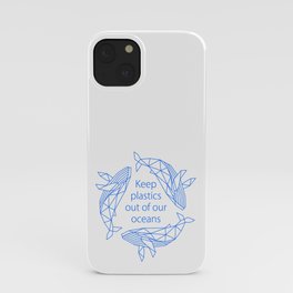 Recycling Whales (Plastics) iPhone Case