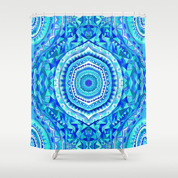 royal blue shower curtain