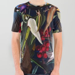 Midnight Birds I All Over Graphic Tee