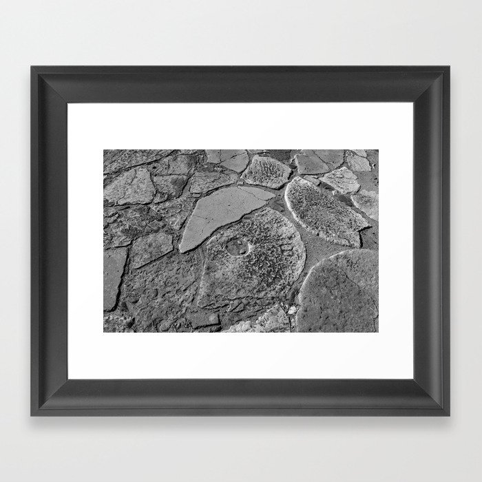 Broken millstones Framed Art Print