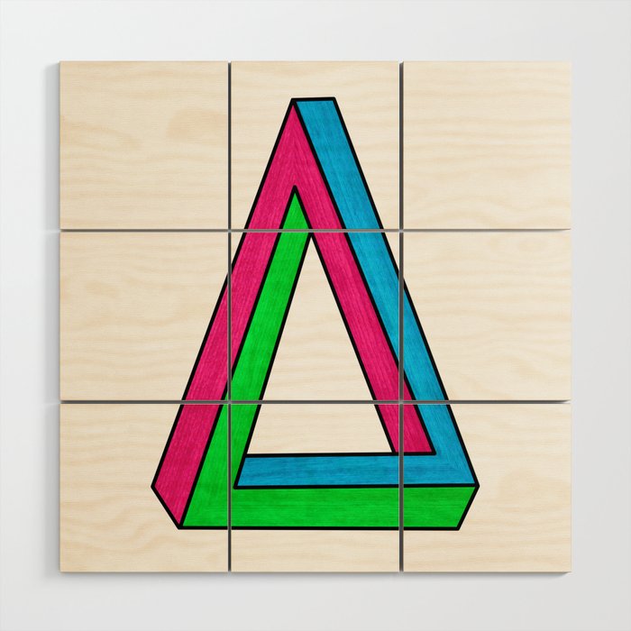 Impossible Isosceles Wood Wall Art