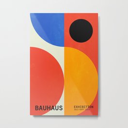 BAUHAUS 07: Exhibition 1923 | Mid Century Series Metal Print | Pop, Geometric, Colorful, Mid Century, Color, Bauhaus, Pattern, Exhibition, Curated, Modern 