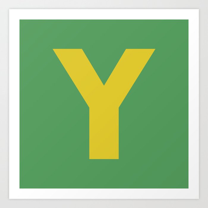 Y is for... Art Print