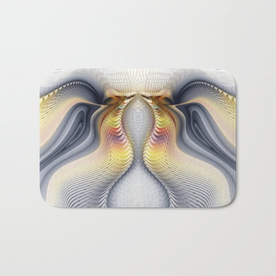 Fractal Waves Bath Mat