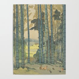 Yoshida Hiroshi, Bamboo Grove - Vintage Japanese Woodblock Print Art Poster