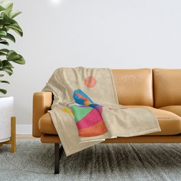 COLORFUL FISH Throw Blanket