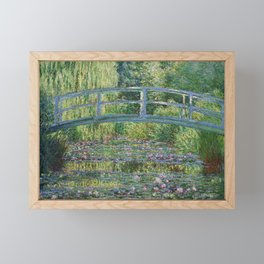 Claude Monet The Japanese Footbridge and the Waterlily Pool at Giverny 1899 Framed Mini Art Print