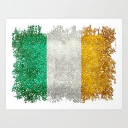 Irish flag in MegaTex Art Print