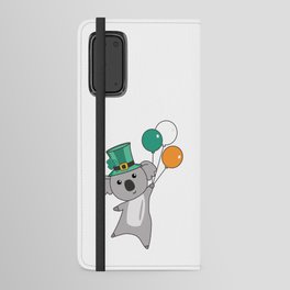 Koala Ireland Balloons St. Patrick's Day Koalas Android Wallet Case