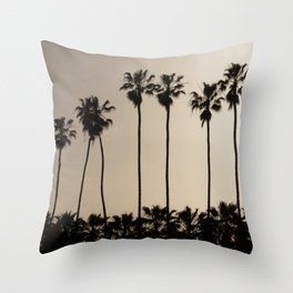 Tropical Palm Trees Throw Pillow
