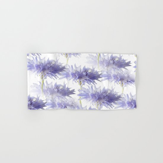 Pale Blue Cornflowers Hand & Bath Towel