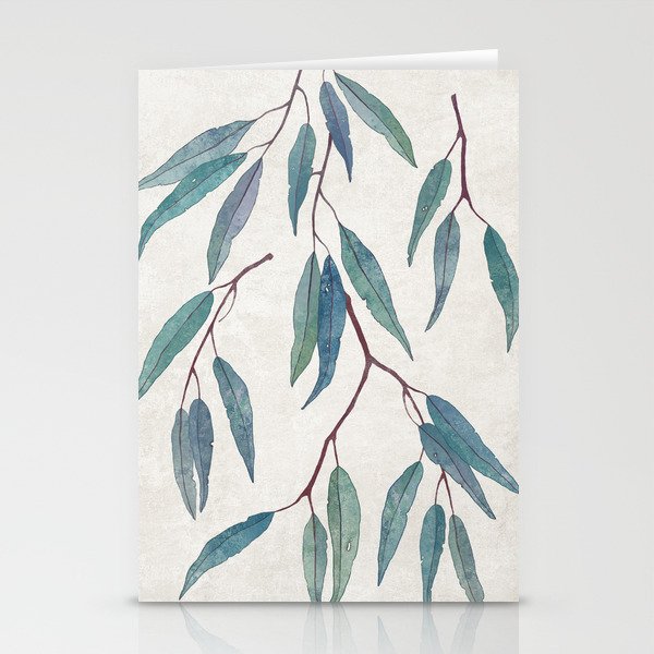 Eucalyptus Leaves Stationery Cards By Imali Society6
