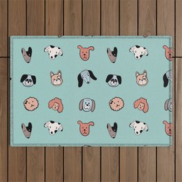 Cute dogs pattern Outdoor Rug
