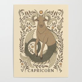 Capricorn, The Goat Poster