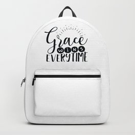 Christian Gift Grace Wins Everytime Christianity Gifts Backpack