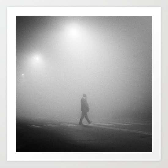 MAN IN THE MIST Art Print