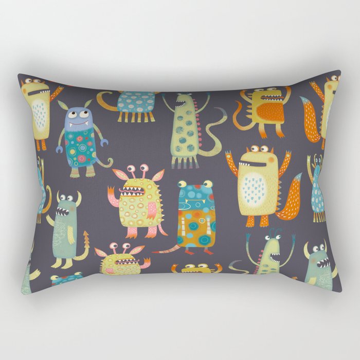 Fun Monsters Rectangular Pillow