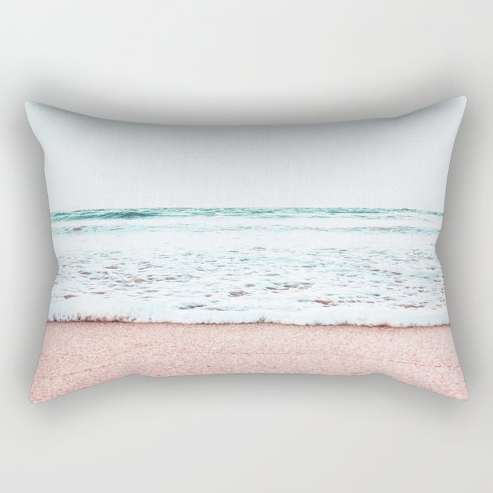 Pastel beach Rectangular Pillow