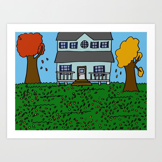Autumn House Art Print