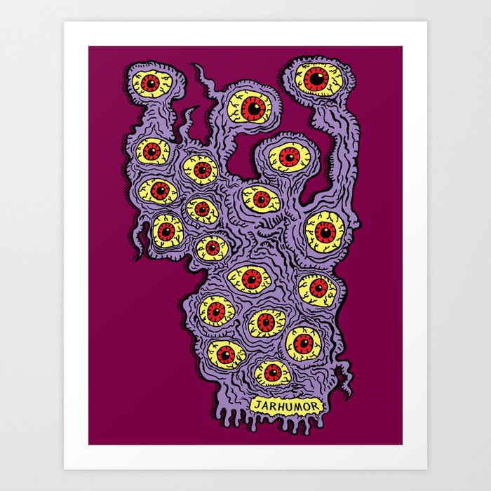 Many Eyes Monster Art Print