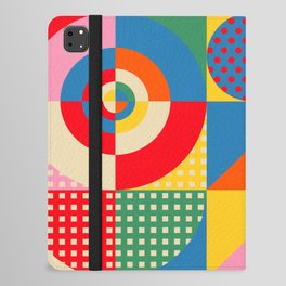 Sonia Delaunay Inspired Abstract Geometry iPad Folio Case