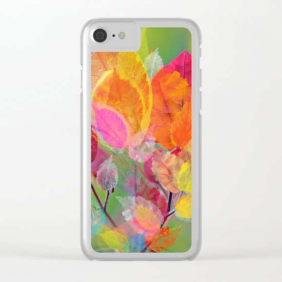 Leaf mosaic(30). Clear iPhone Case