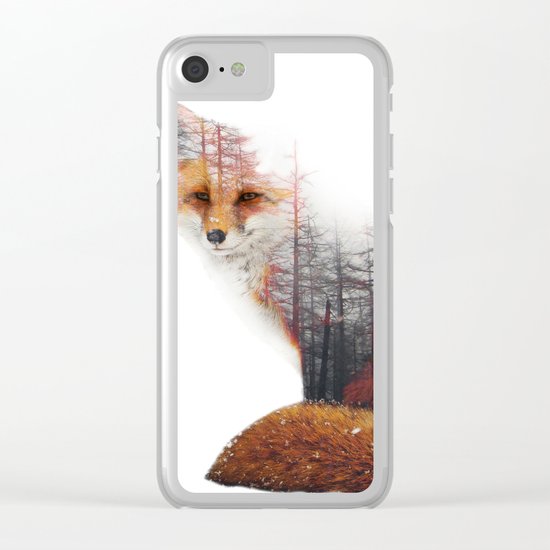 Misty Fox Clear iPhone Case