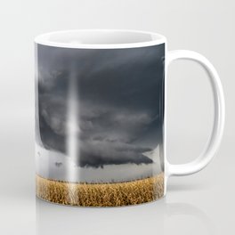 Corn Field - Storm Over Withered Crop in Southern Kansas Coffee Mug