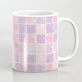 Lilac Bubble Gum Pink Distress Block Mug