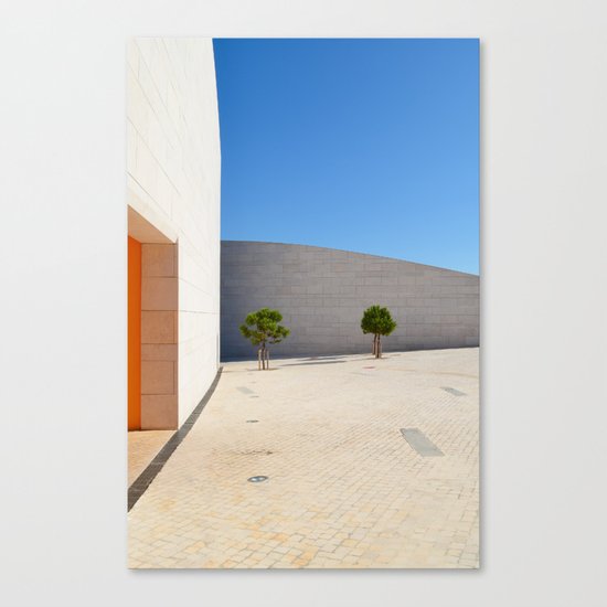 Lisbon orange blue Canvas Print