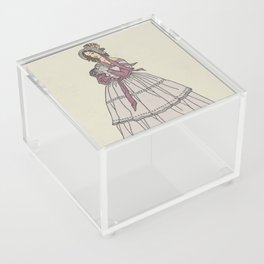 Vintage Fashion Illustration Acrylic Box