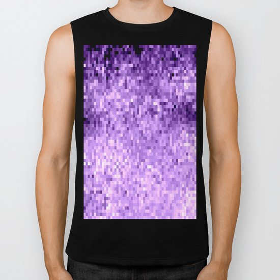 LavendeR Purple Pixels Biker Tank