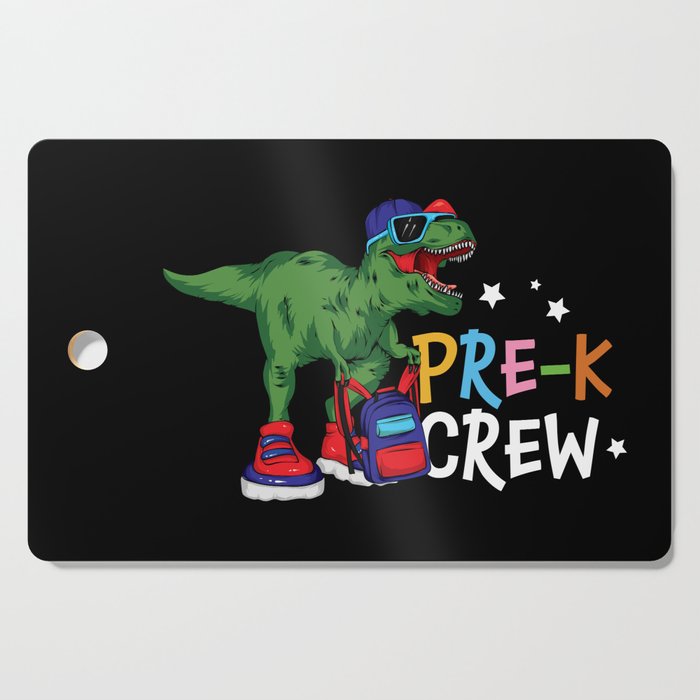 Pre-K Crew Student Dinosaur Cutting Board