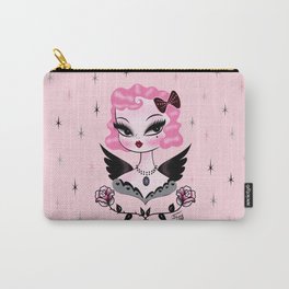 Pink Hair Angel Dolly Carry-All Pouch