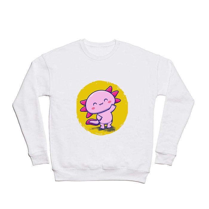 happy axolotl Crewneck Sweatshirt
