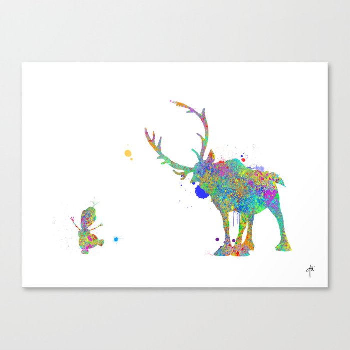 Olaf and Sven Canvas Print